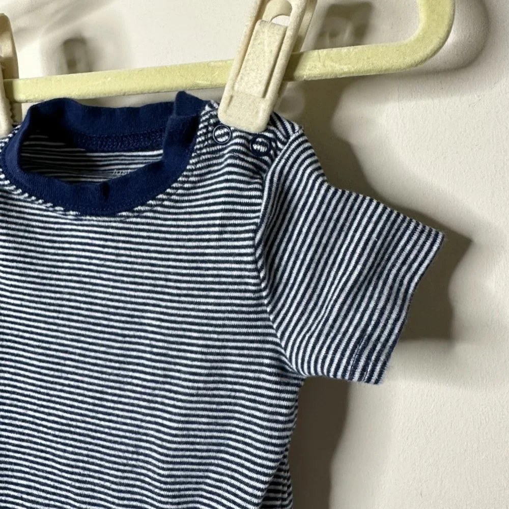 Just one You Blue Striped One Piece 9M